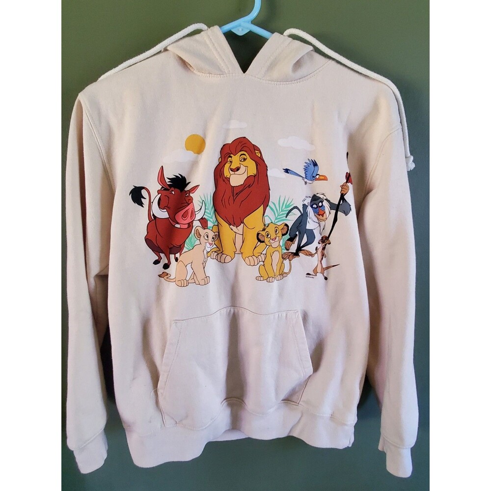 Disney Lion King Beige Pullover Hoodie - Women's Size Medium